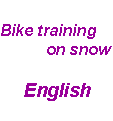 Bike training on snow